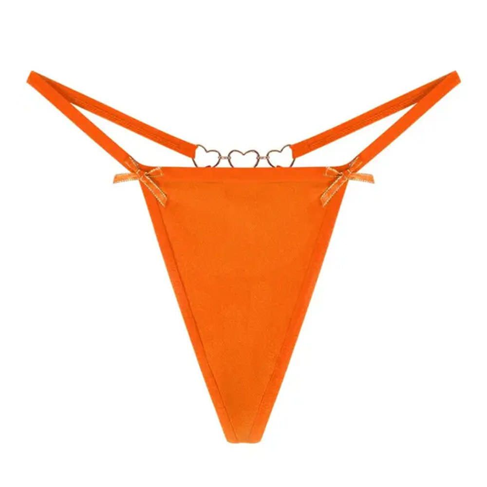 HEART ACCENT LOVE BITES THONG PANTY THREE SIZES