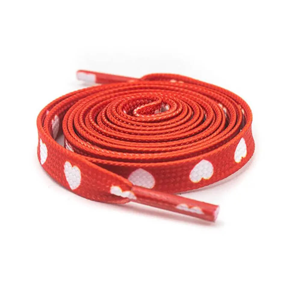 HEART PRINT SHOE LACES PERFECT FIT