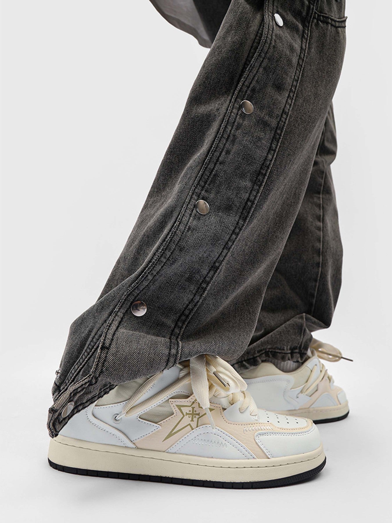 HIGH-TOP SNEAKERS SP230918PKDP WITH RUBBER OUTSOLE