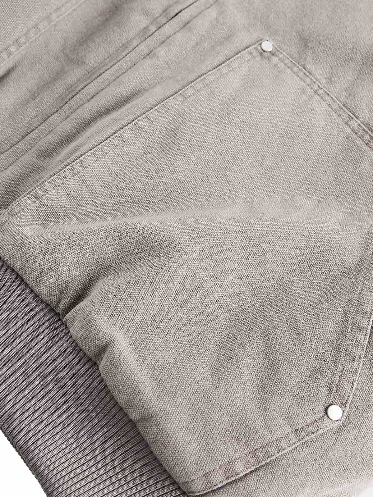 HOODED LONG SLEEVE JACKET WITH GRAY FAUX FUR LINING