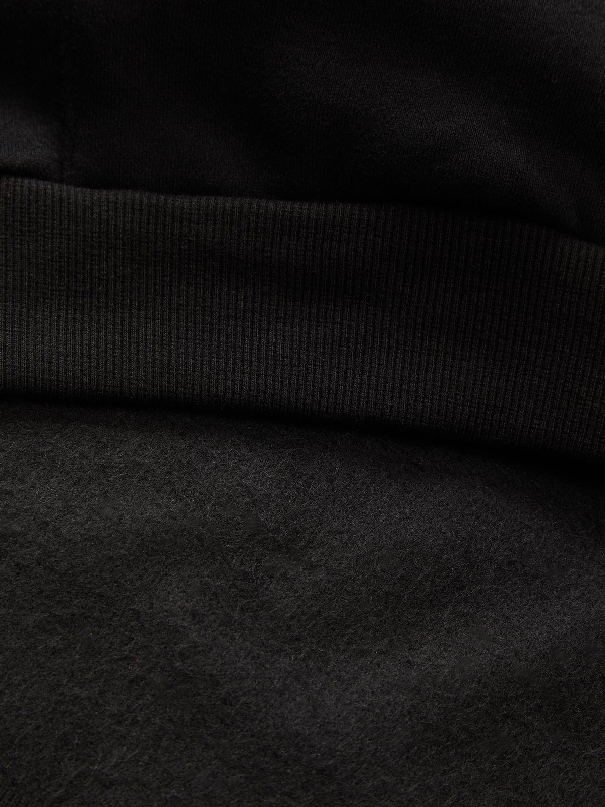 HOODED LONG SLEEVE HOODIE AND SWEATPANTS SET IN BLACK