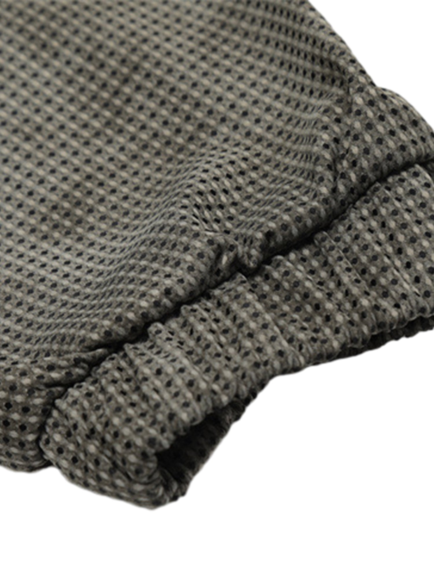 GRAY TIE-DYE HOODED ANORAK LONG SLEEVE PULLOVER