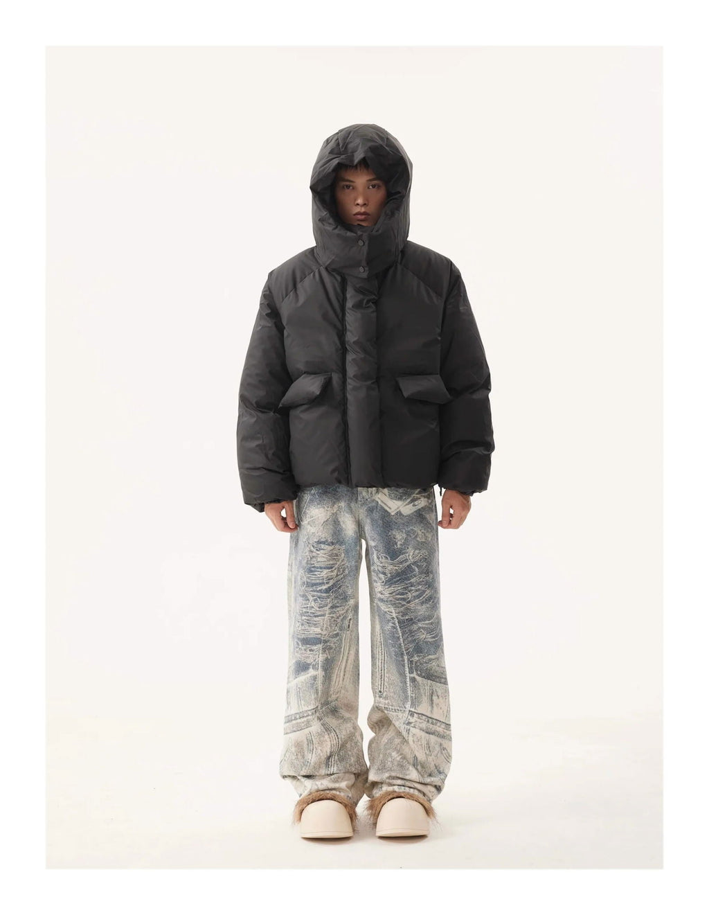 HOODED PUFFER JACKET
