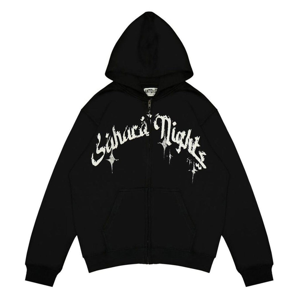 HOODED ZIP-UP SWEATSHIRT SAHARANIGHT SWEAT ZIP
