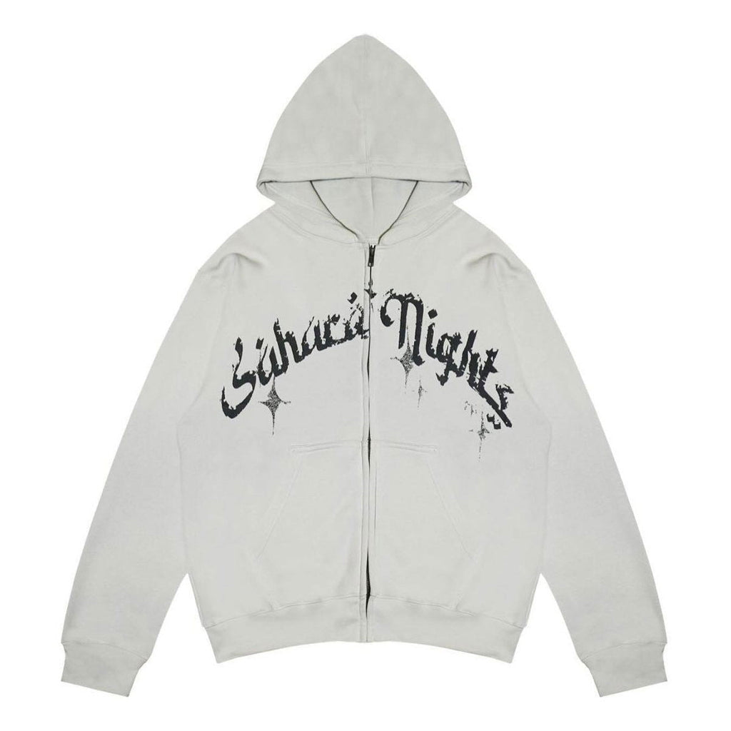 HOODED ZIP-UP SWEATSHIRT SAHARANIGHT SWEAT ZIP