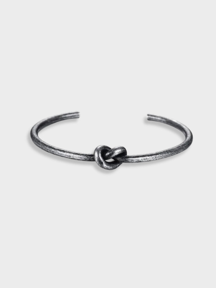 KNOT CUFF BRACELET VINTAGE STAINLESS STEEL ACCESSORY