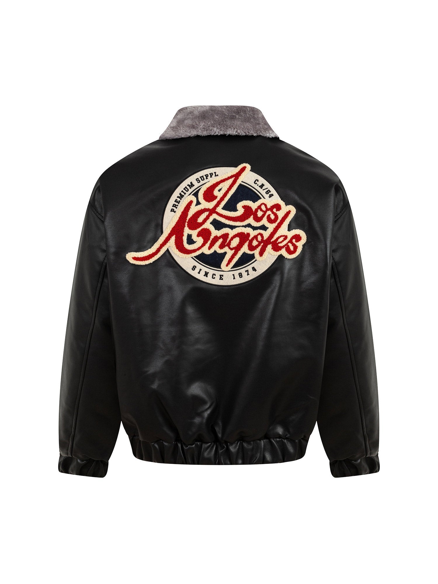 LAPEL COLLAR EMBROIDERED LONG SLEEVE SHIRT FOR MEN IN STREETWEAR STYLE