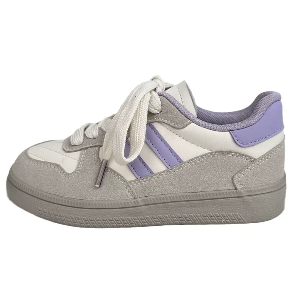 LAVENDER CREAM SNEAKERS VIBRANT LAVENDER SCHOOL SNEAKERS