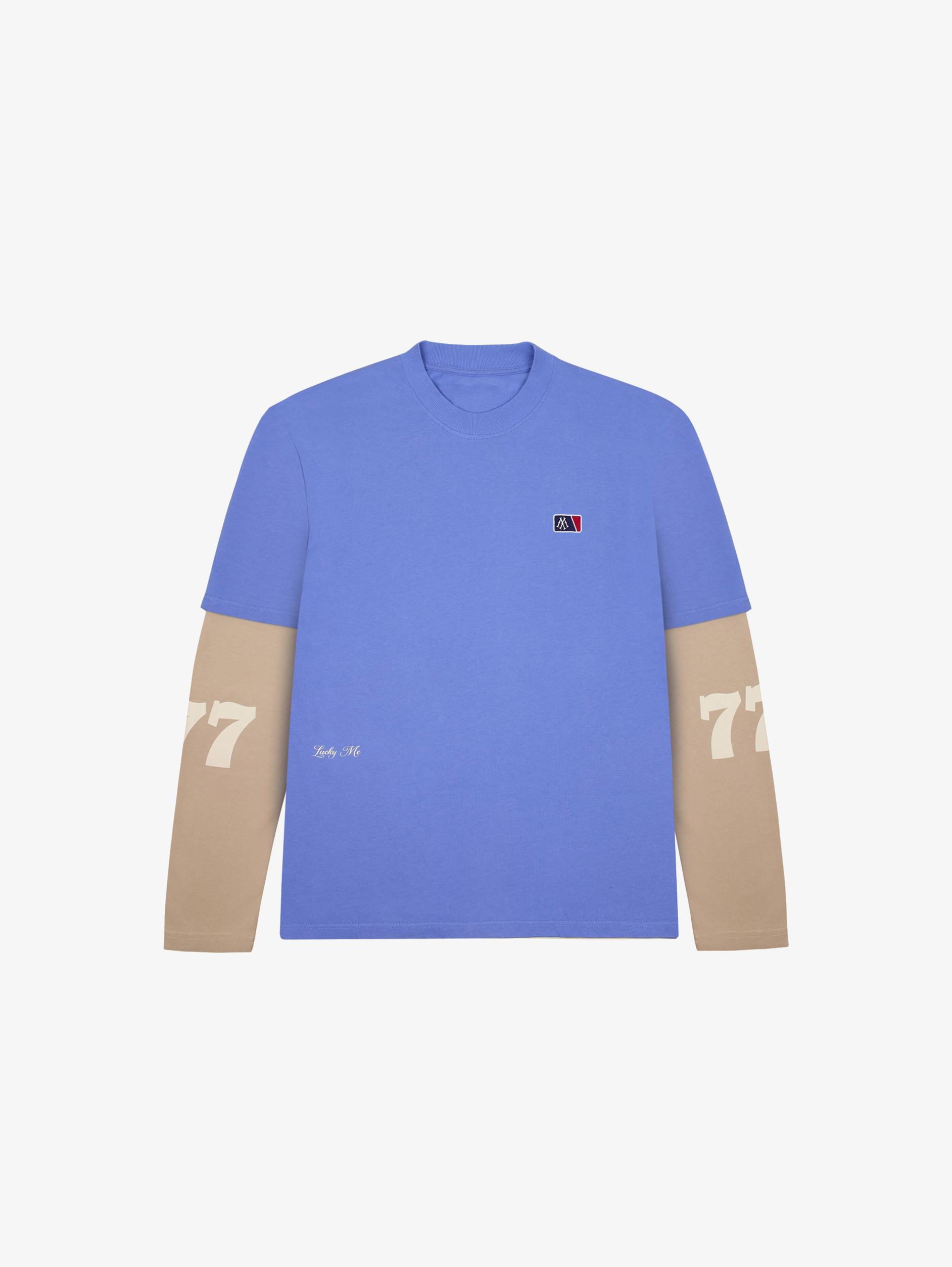 LAYERED LOOK T-SHIRT WITH SUPERIOR SCREEN PRINT DESIGN