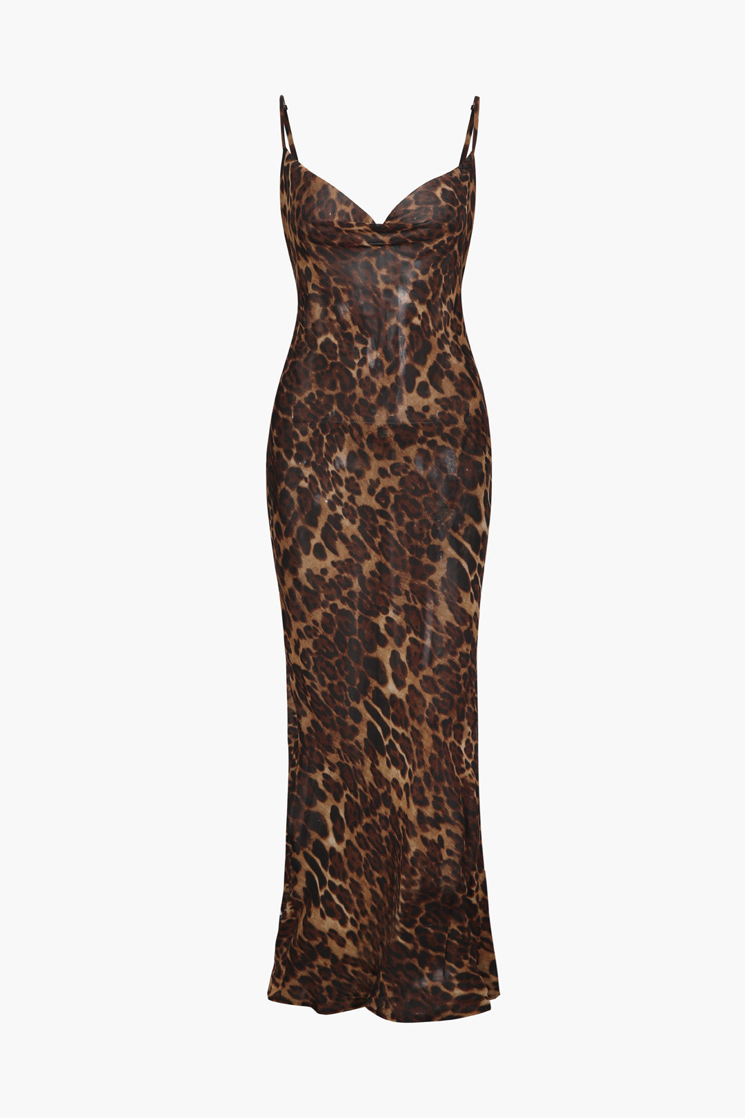 LEOPARD PRINT MAXI SLIP DRESS - STYLISH LEOPARD PRINT DRESS