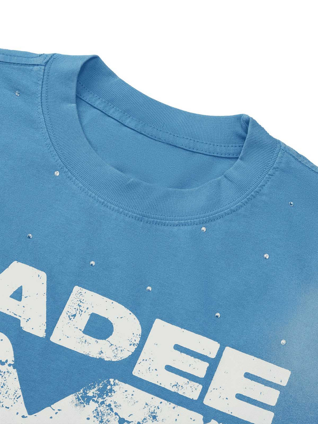LIGHT BLUE GRAPHIC TEE SHORT SLEEVE LOOSE FIT DESIGN