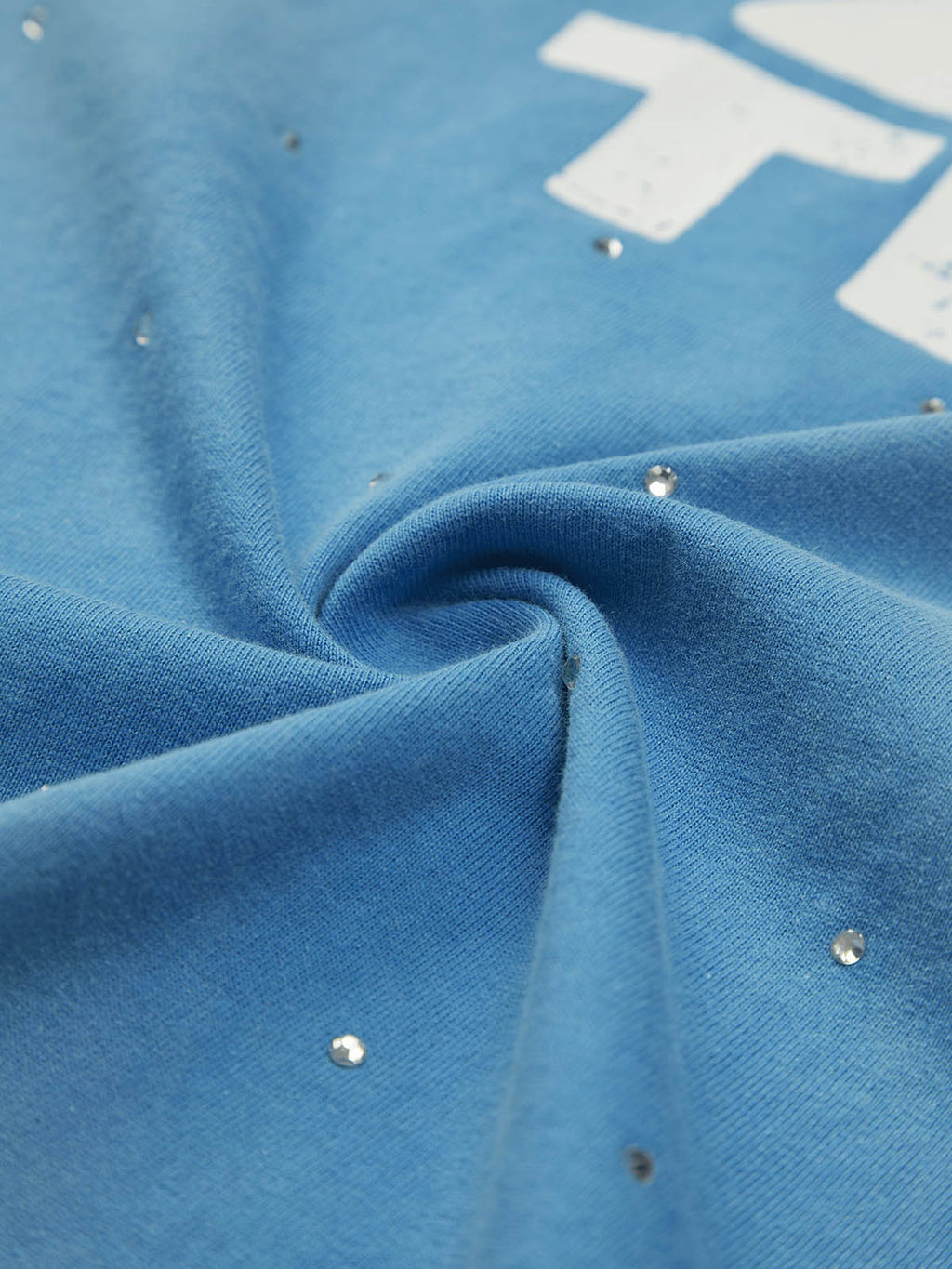 LIGHT BLUE GRAPHIC TEE SHORT SLEEVE LOOSE FIT DESIGN