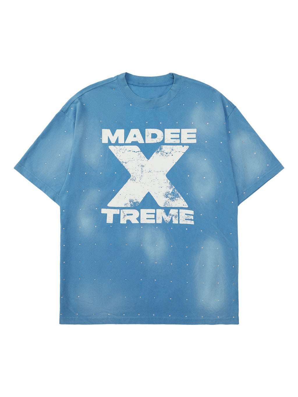 LIGHT BLUE GRAPHIC TEE SHORT SLEEVE LOOSE FIT DESIGN