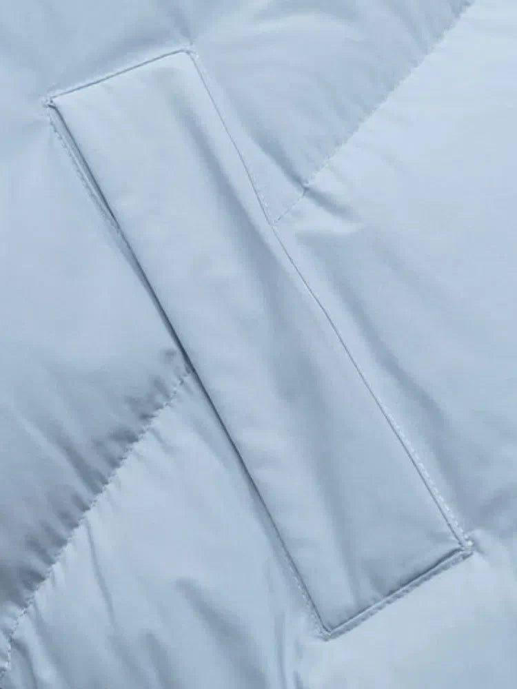 LIGHT BLUE PUFFER JACKET - WINTER PUFFER FOR COLD WEATHER