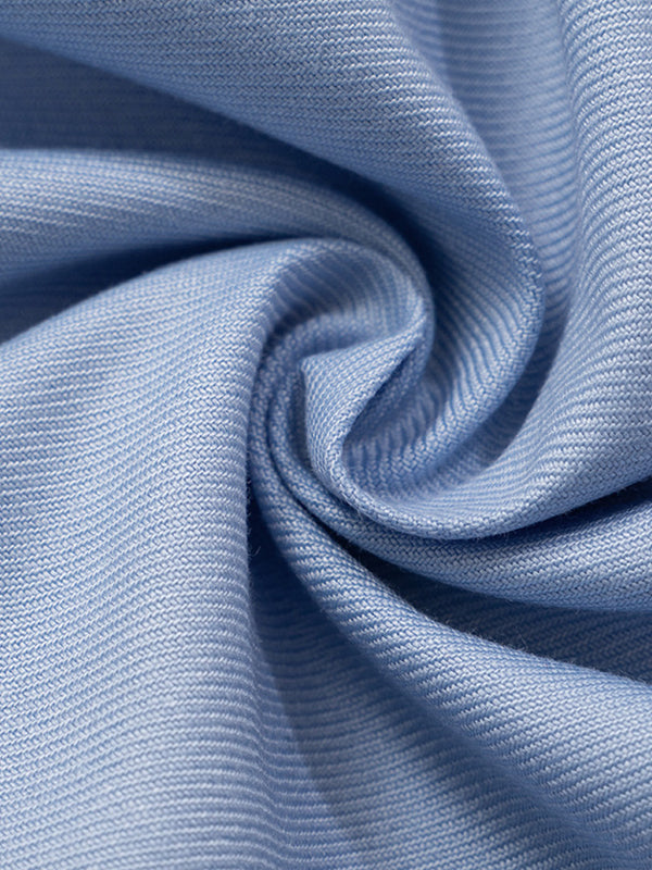 LIGHT BLUE STRAPLESS MINI DRESS WITH PLEATED SKIRT SLIM FIT