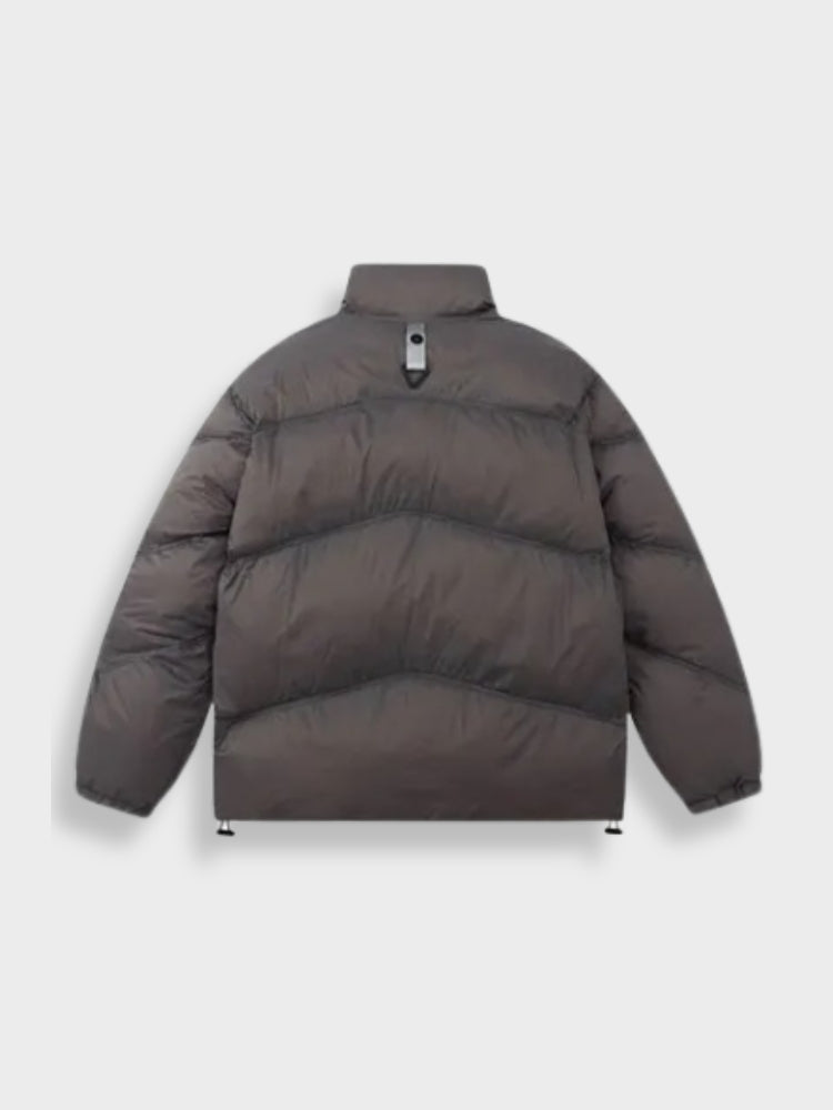 LIGHT GRAY PUFFER JACKET GONTHWID WINTER PARKA