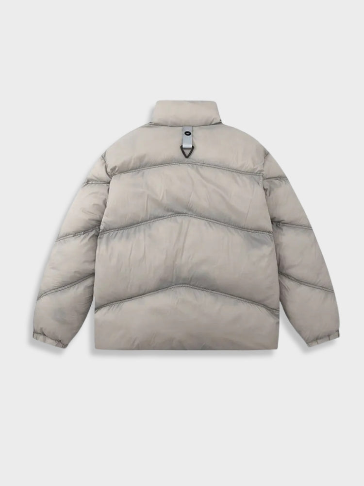 LIGHT GRAY PUFFER JACKET GONTHWID WINTER PARKA
