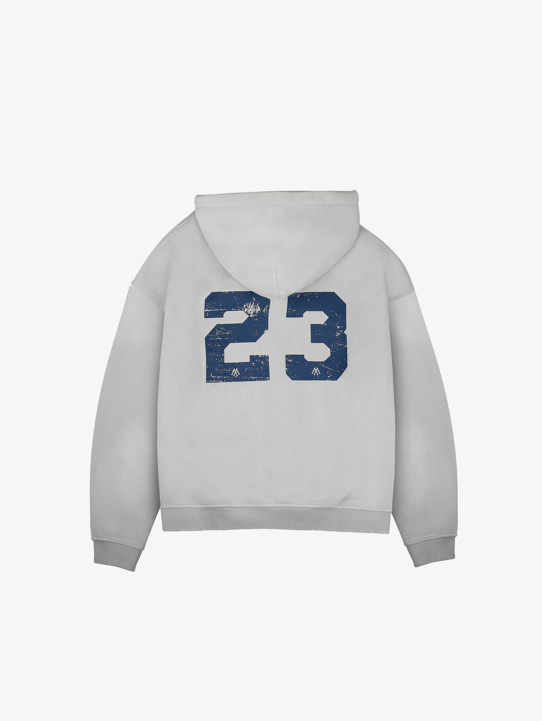 LIGHT GREY OVERSIZED ZIP-UP HOODIE WITH NY GRAPHIC FOR ULTIMATE COMFORT