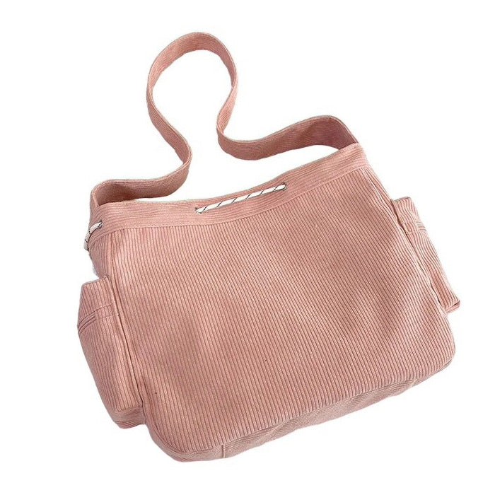 LIME GREEN CORDUROY STAR BAG FOR WOMEN AND TEENS