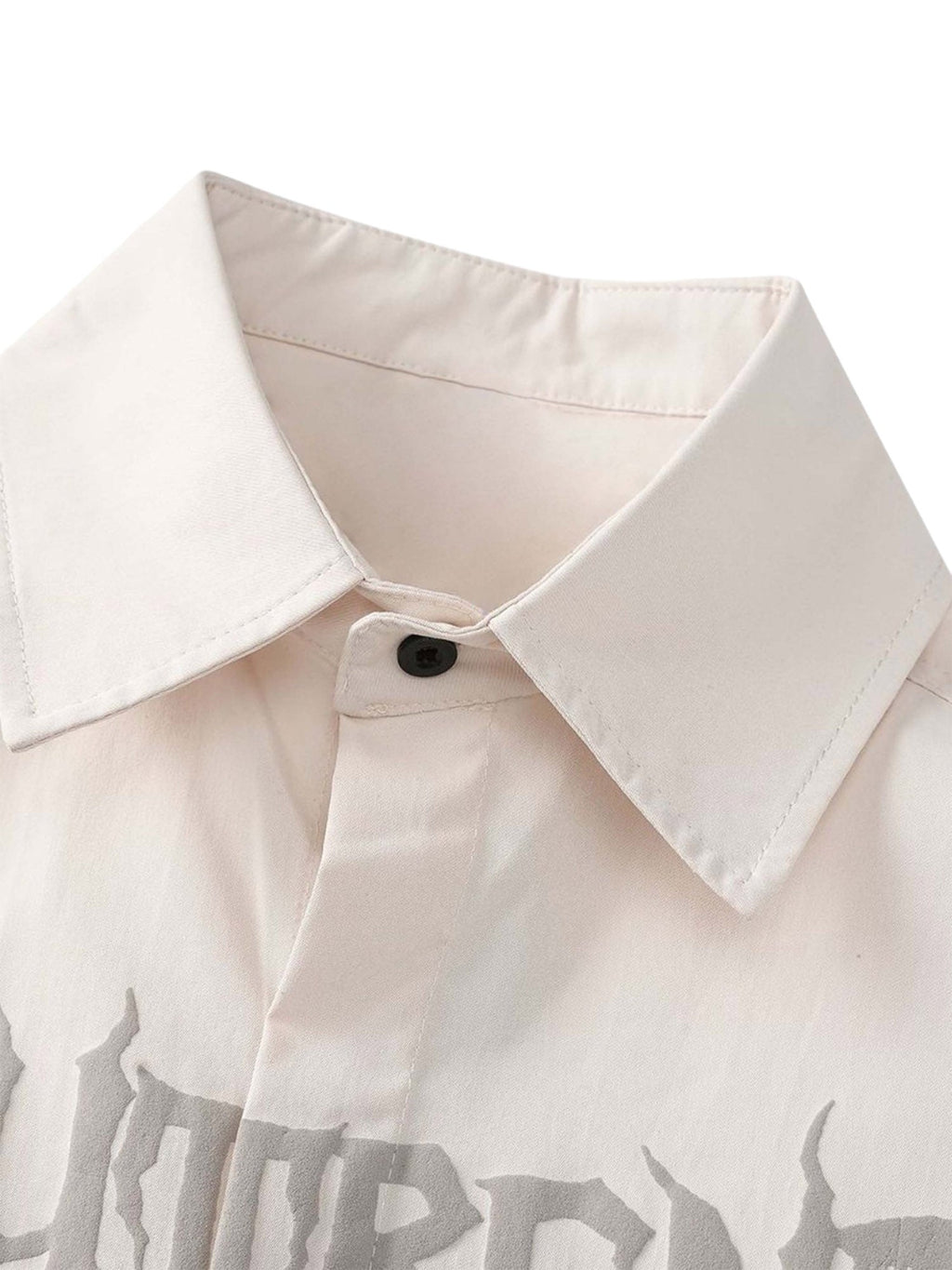 LONG SLEEVE BUTTON-UP SHIRT WITH GRAPHIC PRINT - COOL CASUAL LONG WEAR