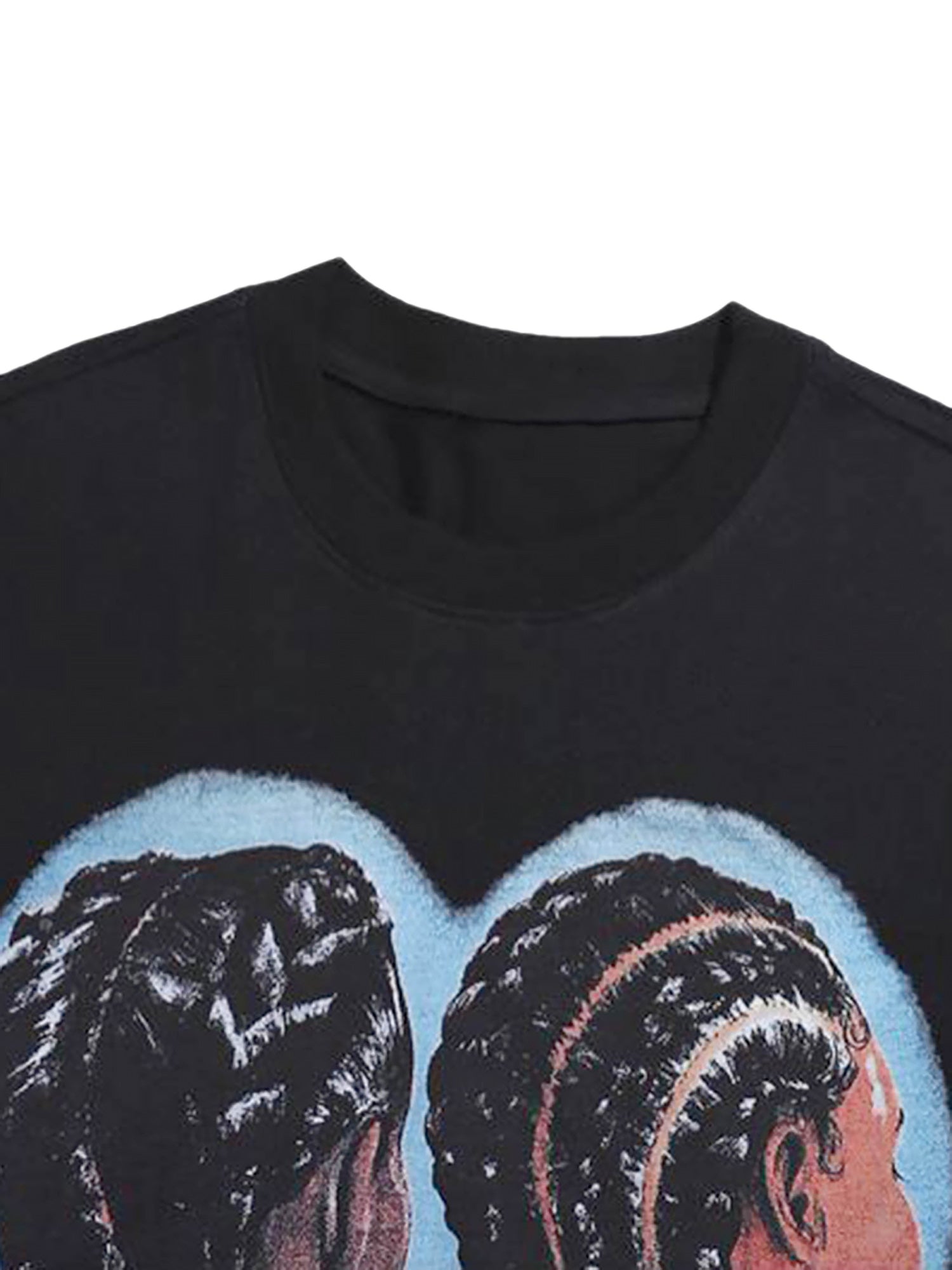 LONG SLEEVE GRAPHIC PRINT SHIRT WITH ROUND COLLAR - TRENDY LONG SLEEVE