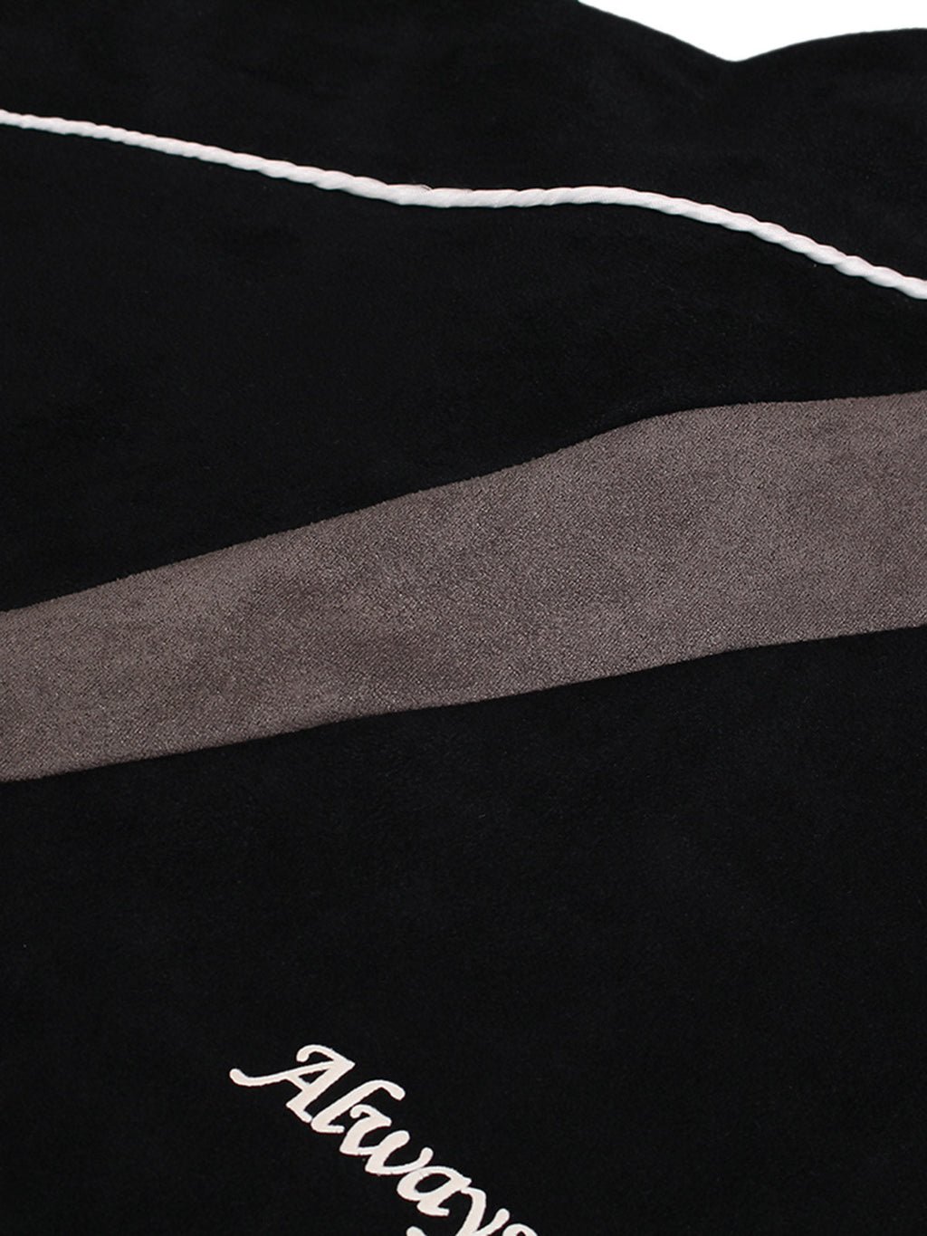 LONG SLEEVE SHIRT - BLACK AND GRAY SPLICE PRINT LOOSE FIT LONG