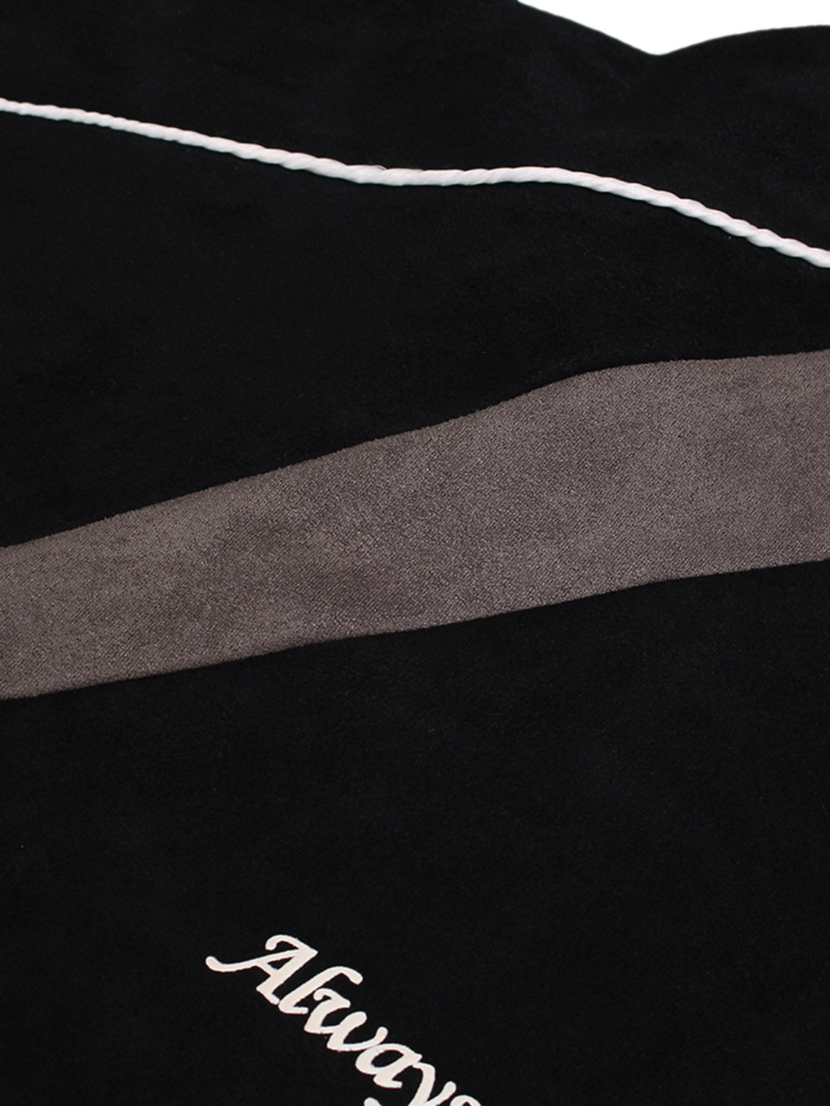 LONG SLEEVE SHIRT - BLACK AND GRAY SPLICE PRINT LOOSE FIT LONG