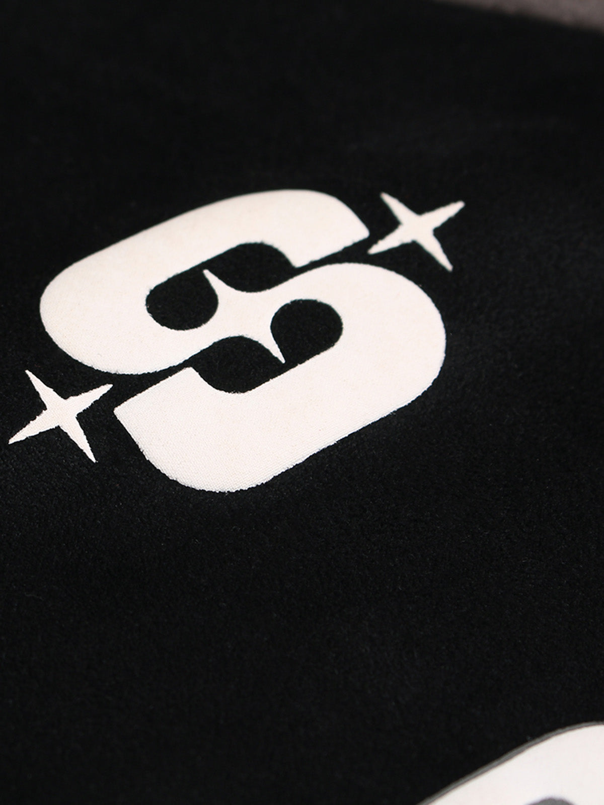 LONG SLEEVE SHIRT - BLACK AND GRAY SPLICE PRINT LOOSE FIT LONG