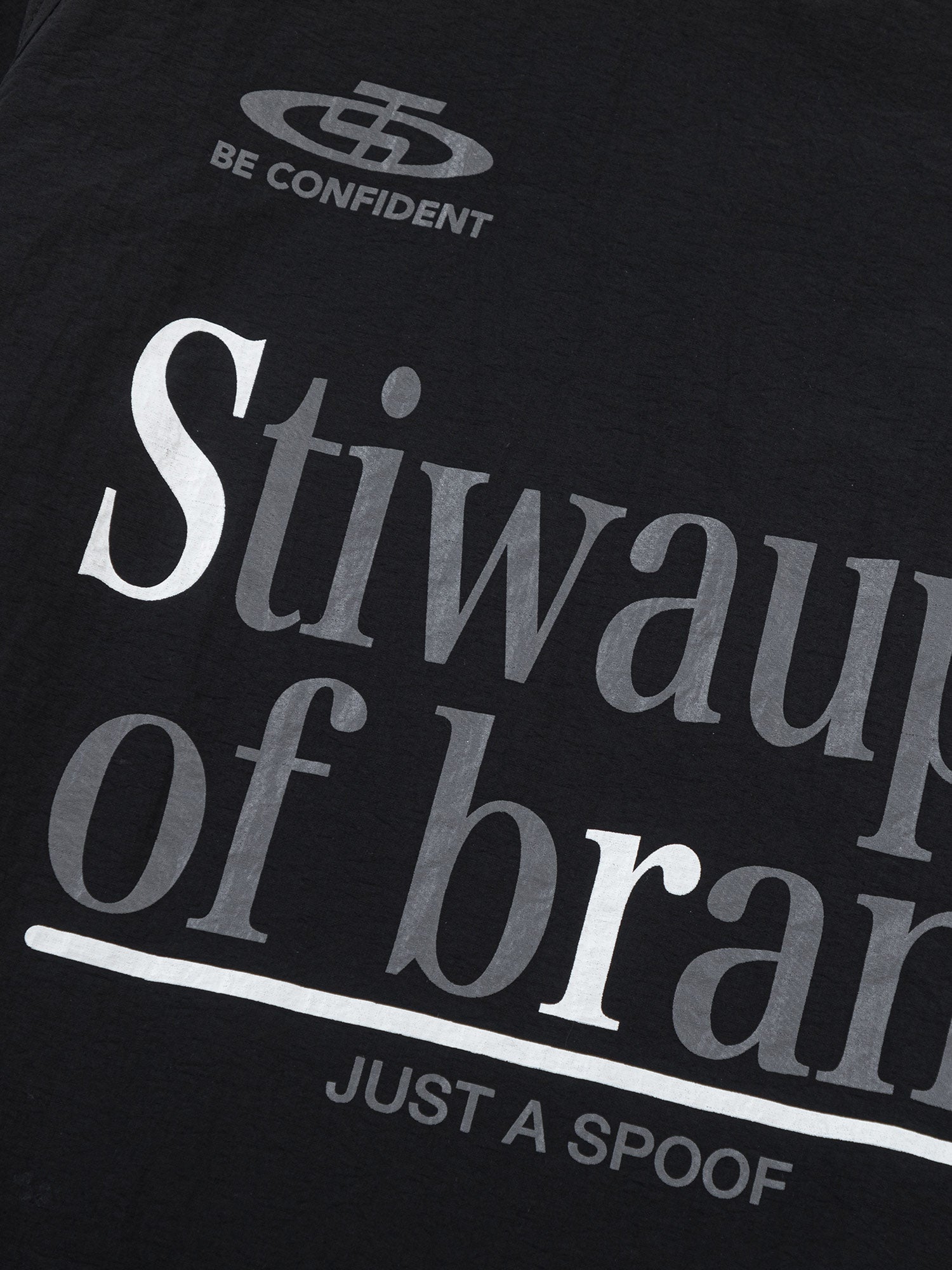 LONG SLEEVE SHIRT - GRAY AND WHITE LOOSE FIT LONG SLEEVE