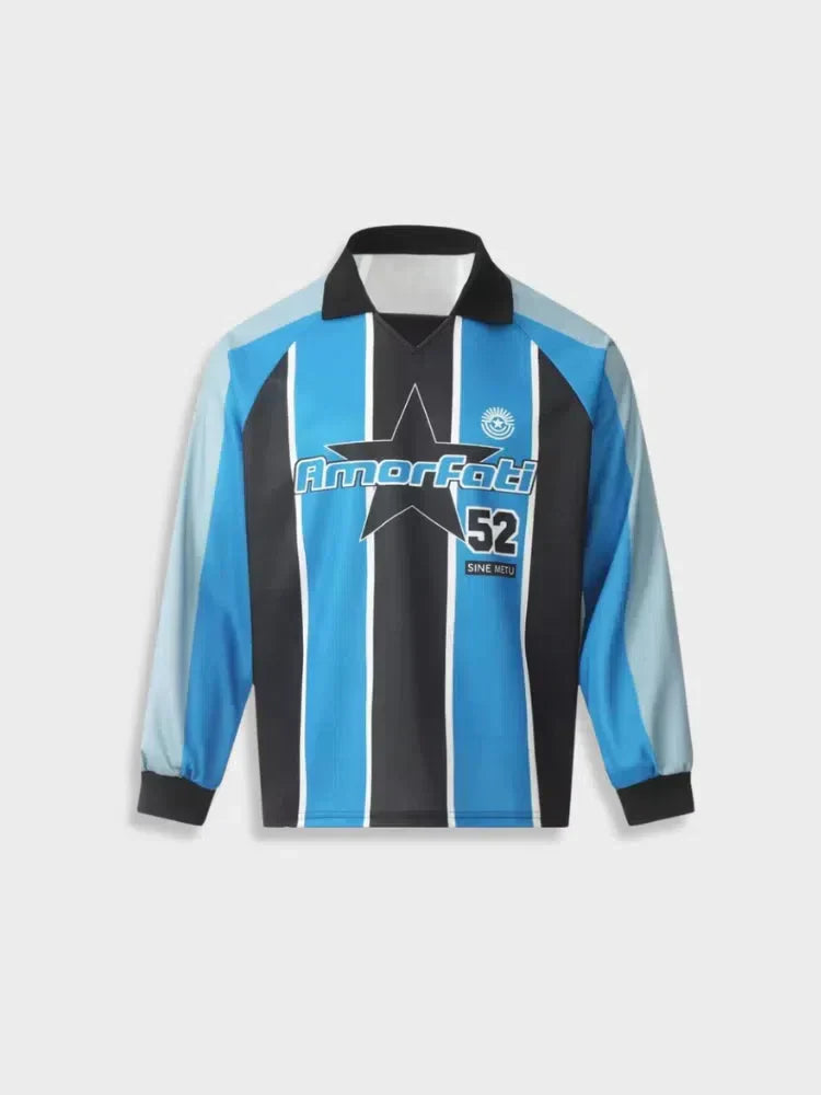 LONG SLEEVE STRIPED SOCCER JERSEY - LONG SLEEVE SPORTS APPAREL
