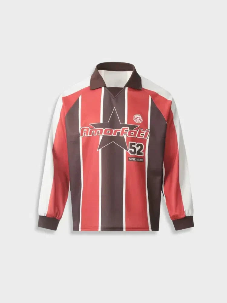 LONG SLEEVE STRIPED SOCCER JERSEY - LONG SLEEVE SPORTS APPAREL