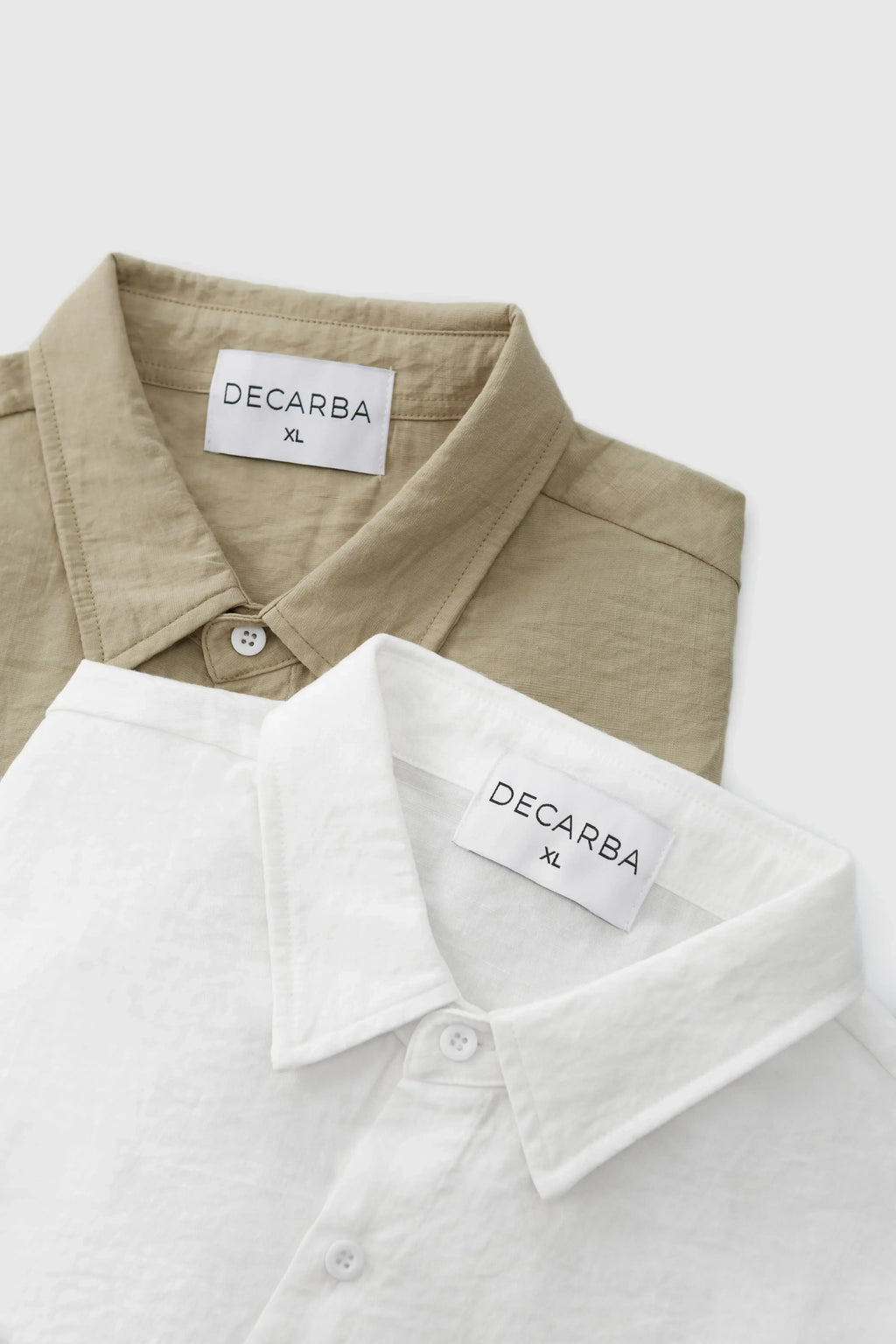 LONG-SLEEVED BUTTON-DOWN SHIRT LINEN COTTON BLEND