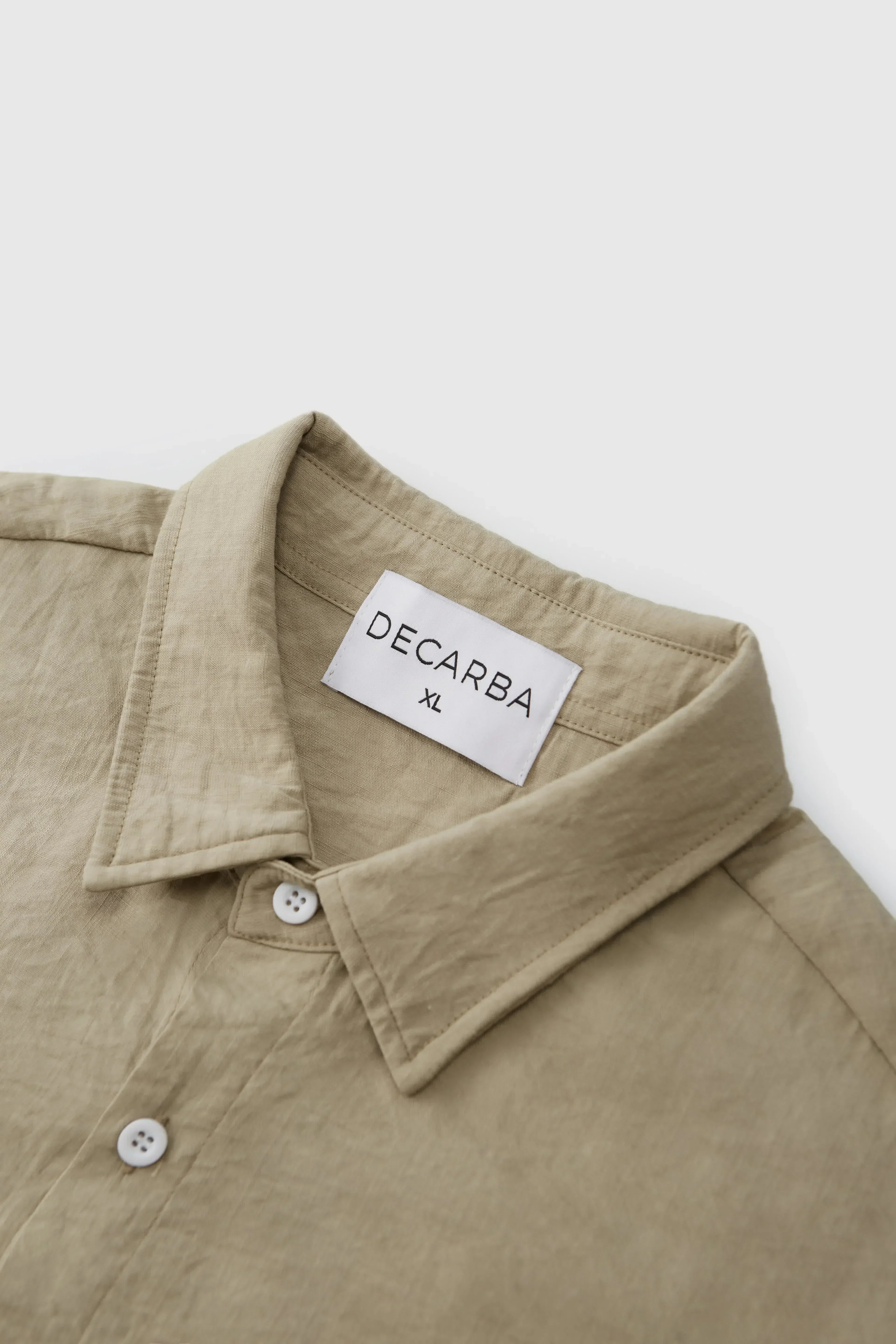 LONG-SLEEVED BUTTON-DOWN SHIRT LINEN COTTON BLEND
