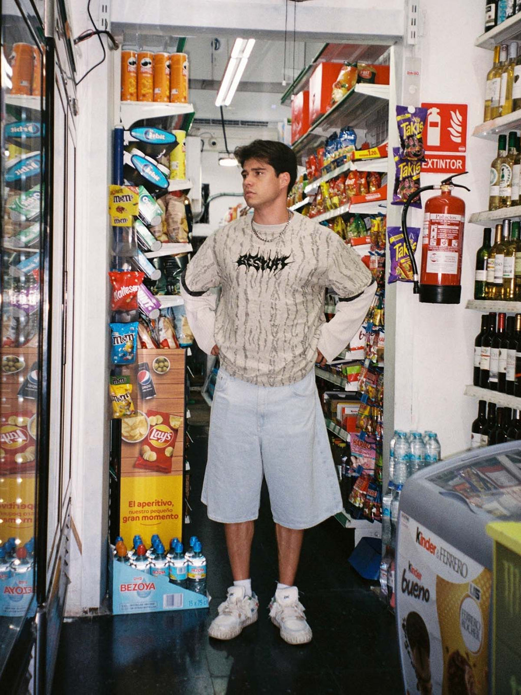 LONG-SLEEVED LAYERED SHIRT IN COTTON LINEN BLEND