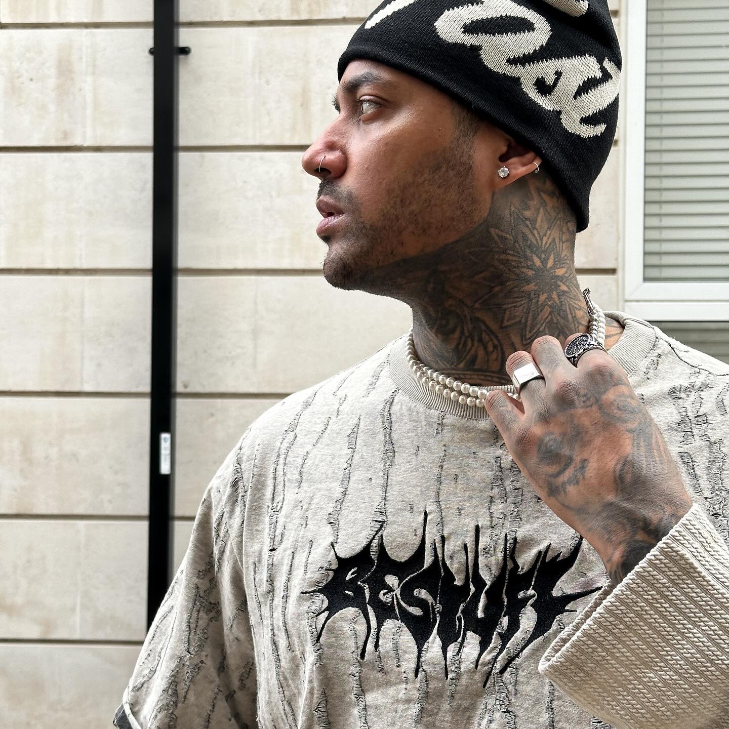 LONG-SLEEVED LAYERED SHIRT IN COTTON LINEN BLEND