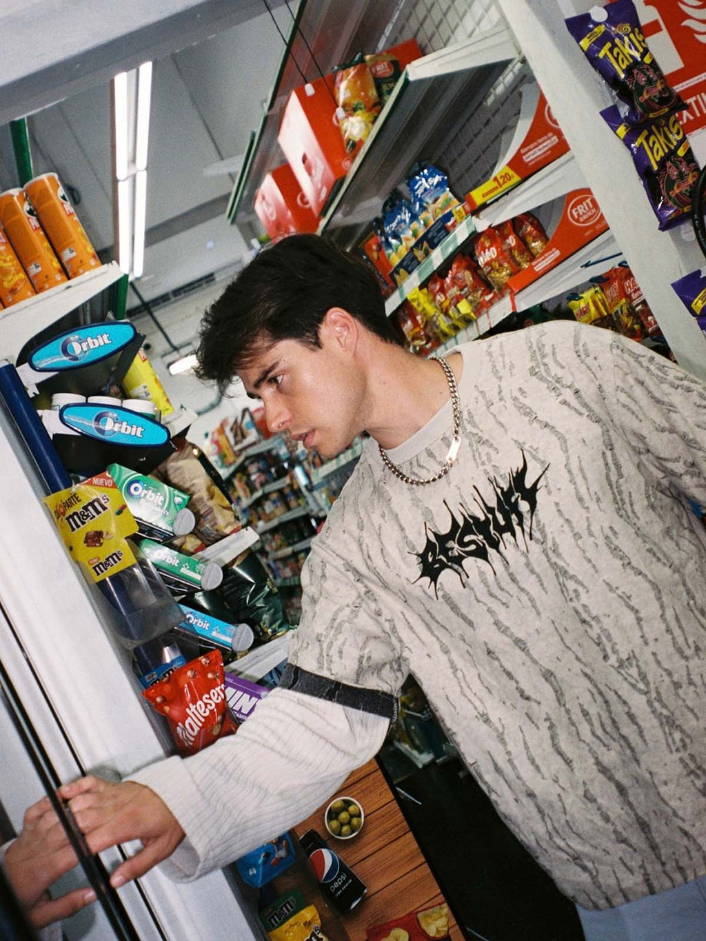 LONG-SLEEVED LAYERED SHIRT IN COTTON LINEN BLEND