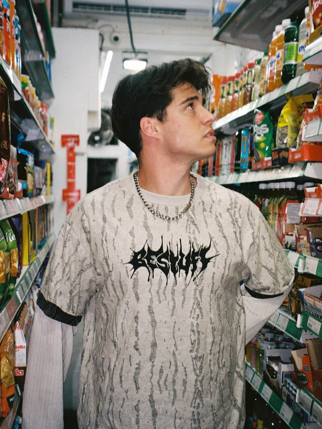 LONG-SLEEVED LAYERED SHIRT IN COTTON LINEN BLEND