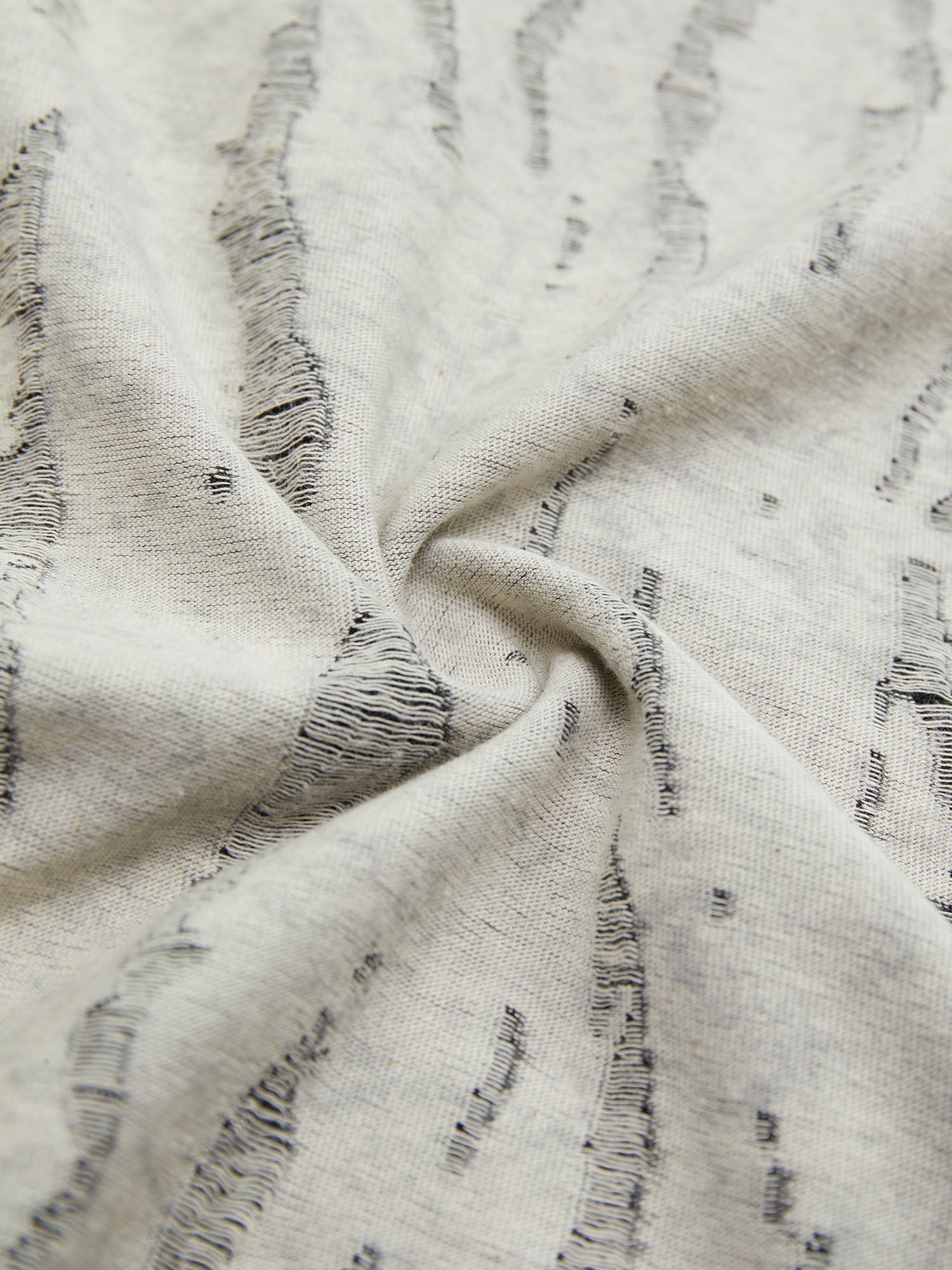 LONG-SLEEVED LAYERED SHIRT IN COTTON LINEN BLEND