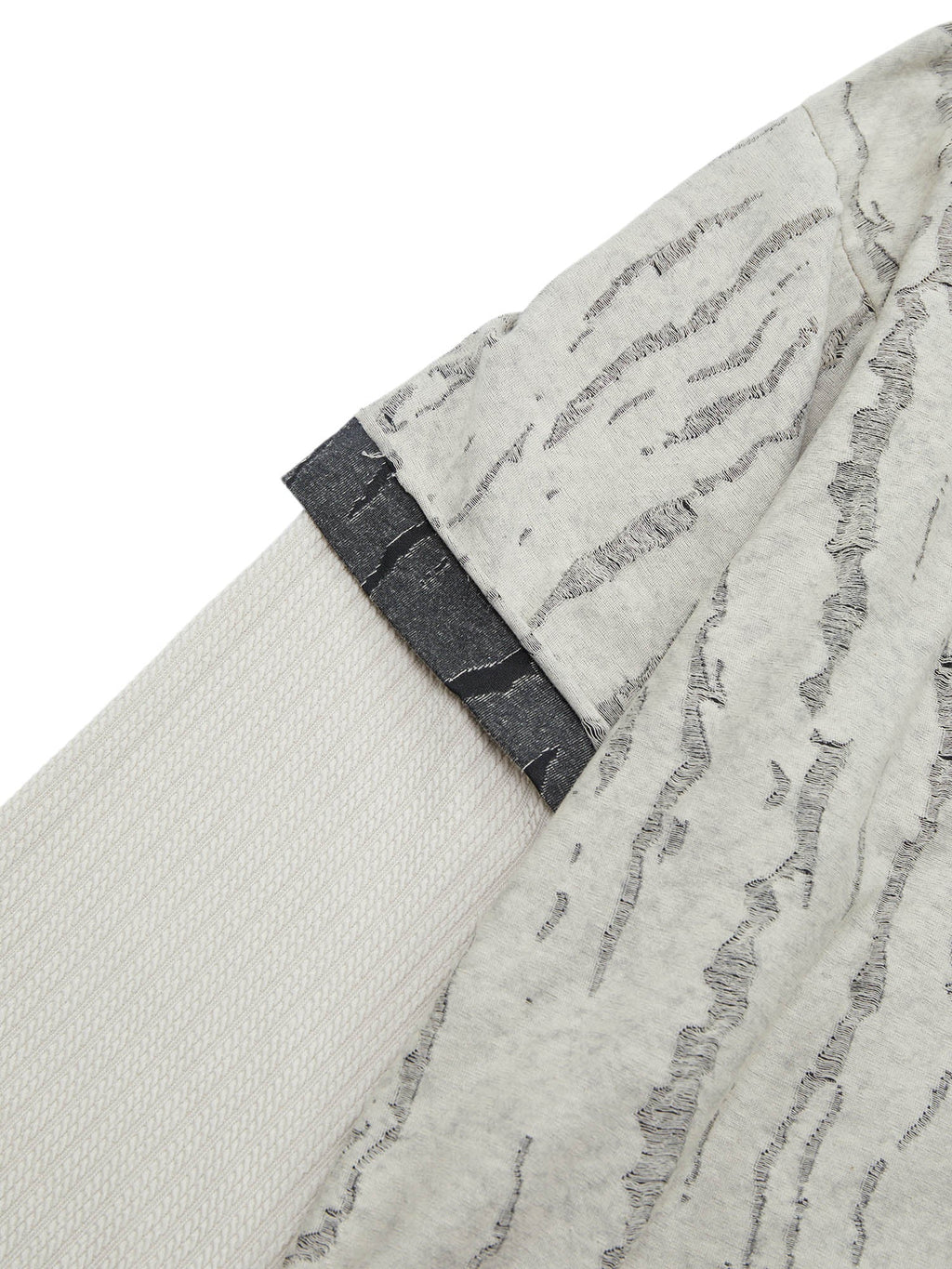 LONG-SLEEVED LAYERED SHIRT IN COTTON LINEN BLEND