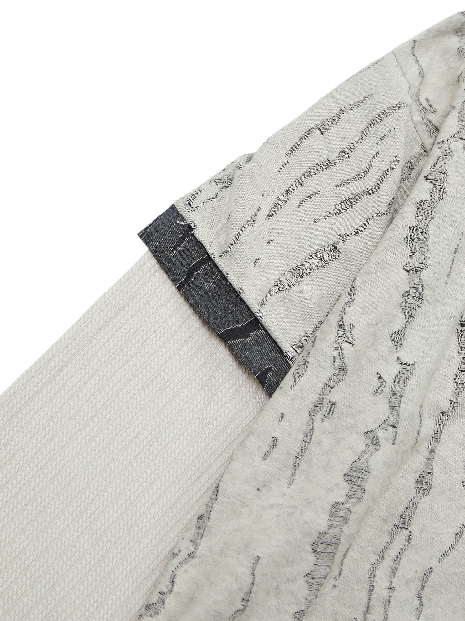 LONG-SLEEVED LAYERED SHIRT IN COTTON LINEN BLEND