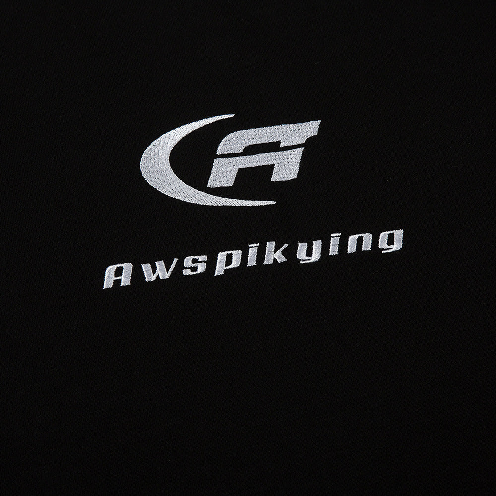 LONG-SLEEVED SHIRT WITH STRIPED SLEEVES OVERSIZED FIT COTTON