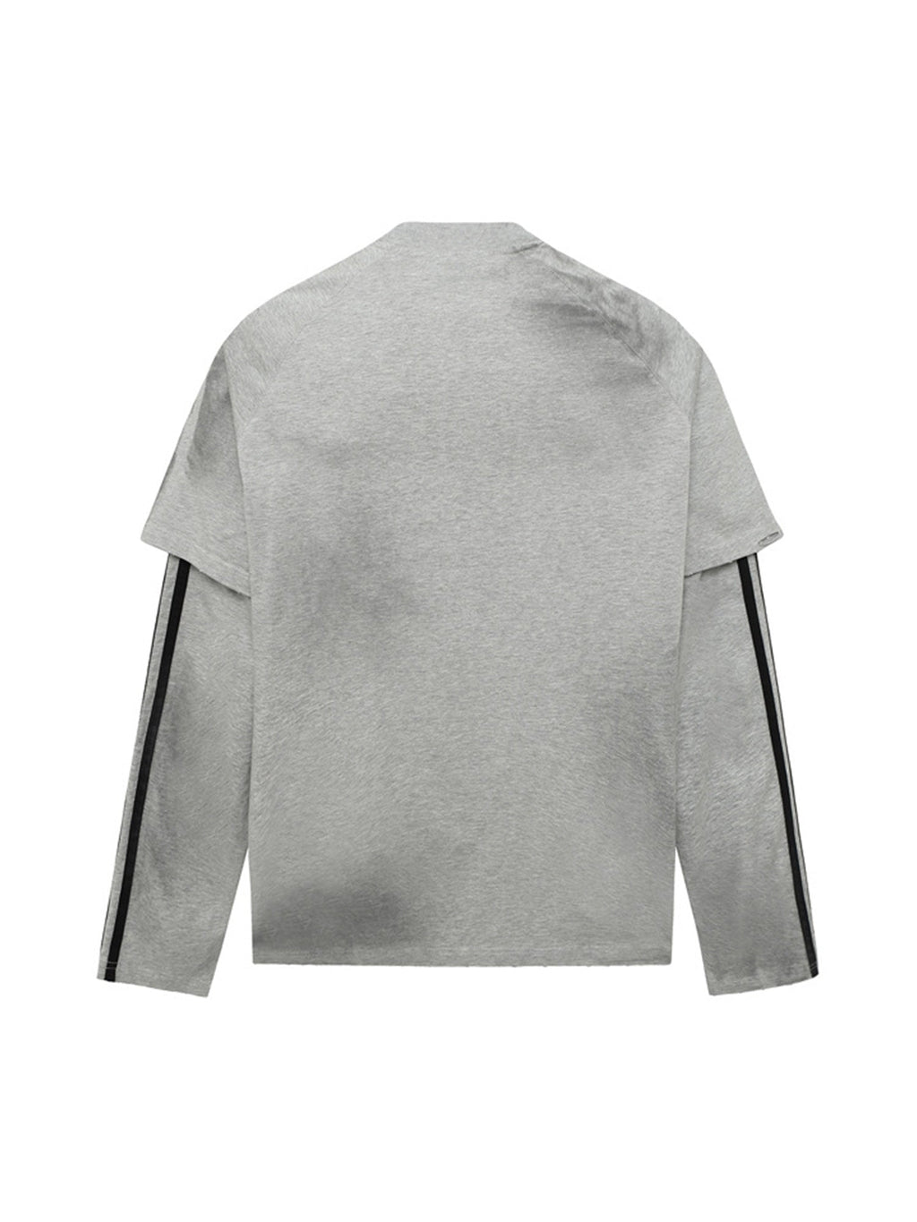 LONG-SLEEVED SHIRT WITH STRIPES AND ROUND COLLAR