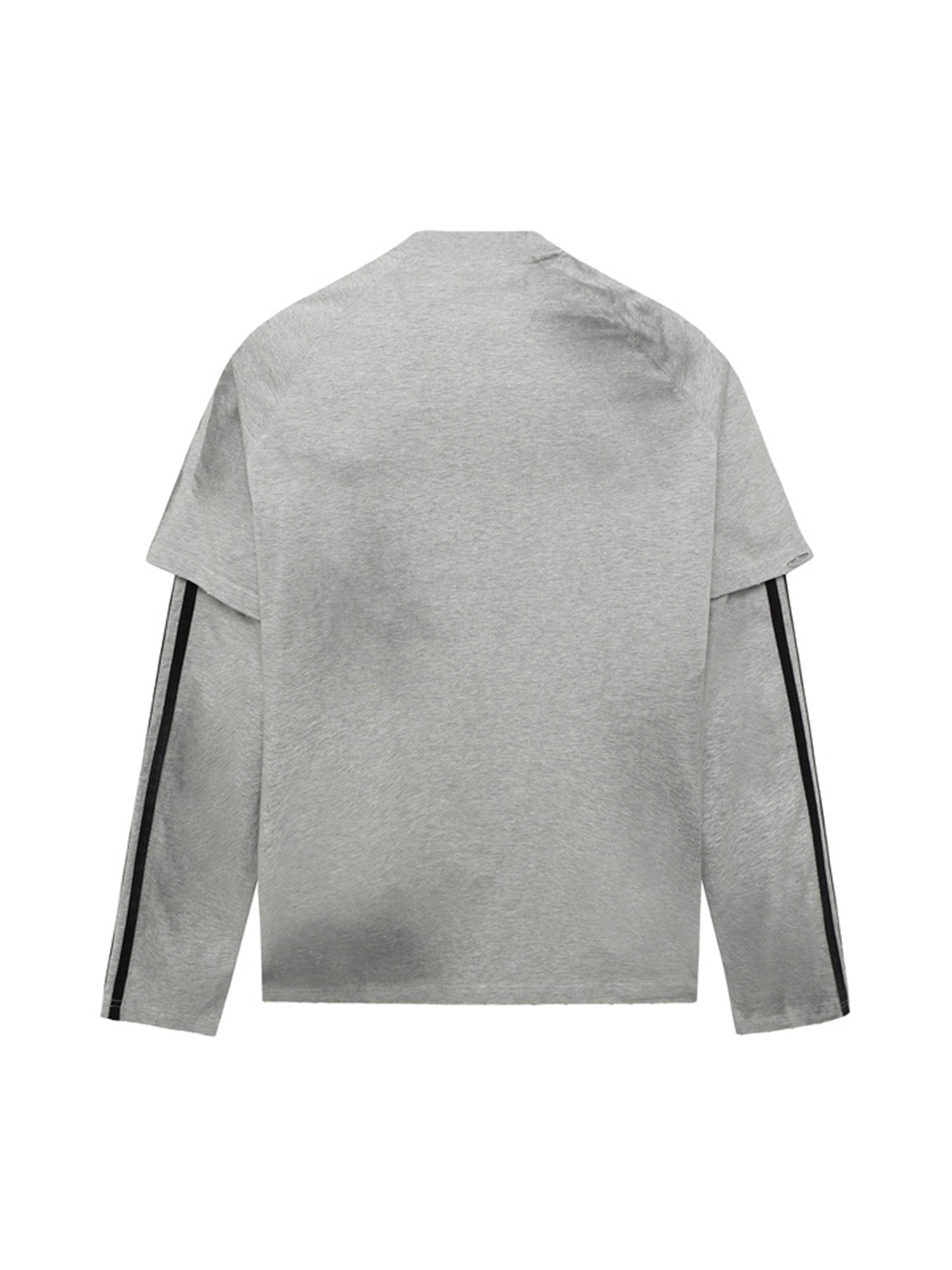 LONG-SLEEVED SHIRT WITH STRIPES AND ROUND COLLAR