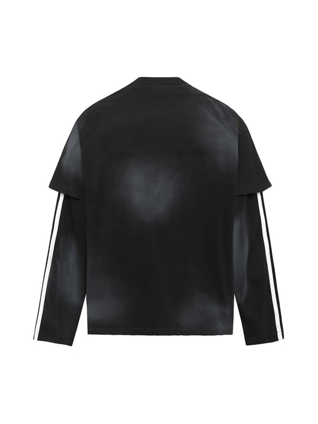 LONG-SLEEVED SHIRT WITH STRIPES AND ROUND COLLAR