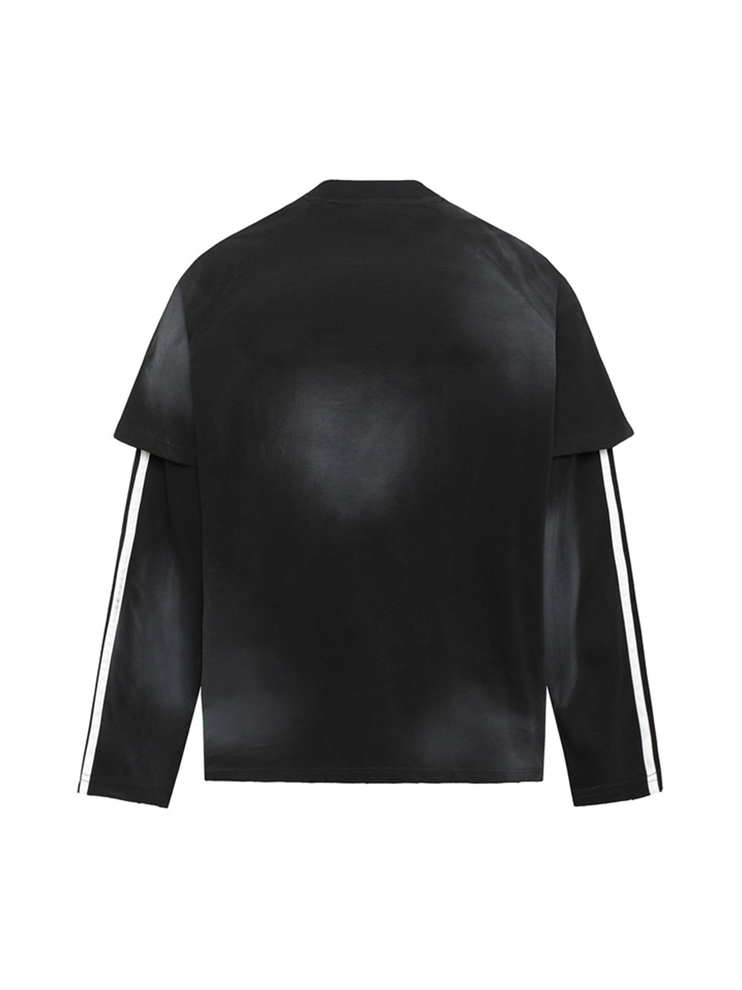 LONG-SLEEVED SHIRT WITH STRIPES AND ROUND COLLAR