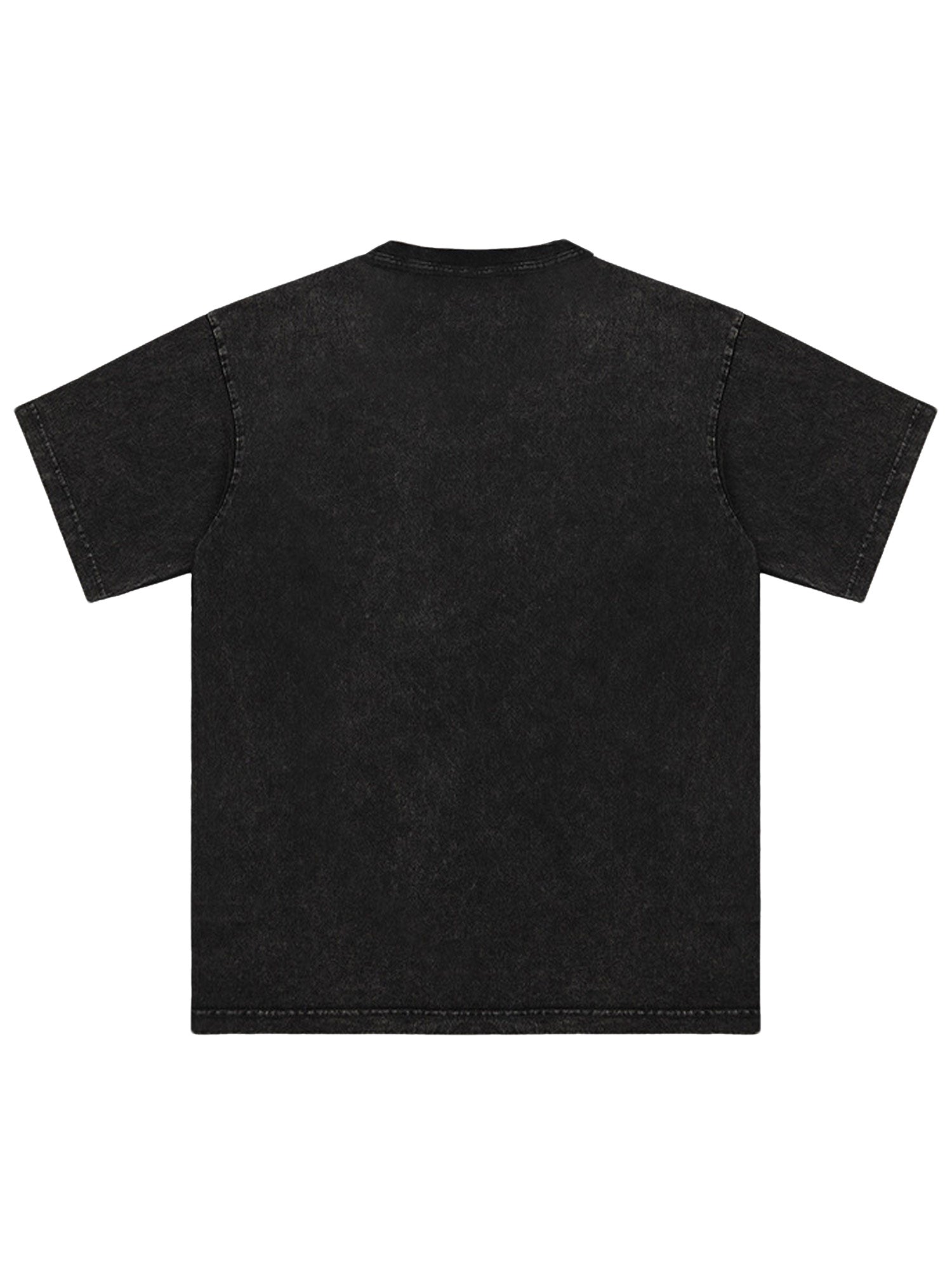 LOOSE FIT SHORT SLEEVE BLACK GRAPHIC T-SHIRT