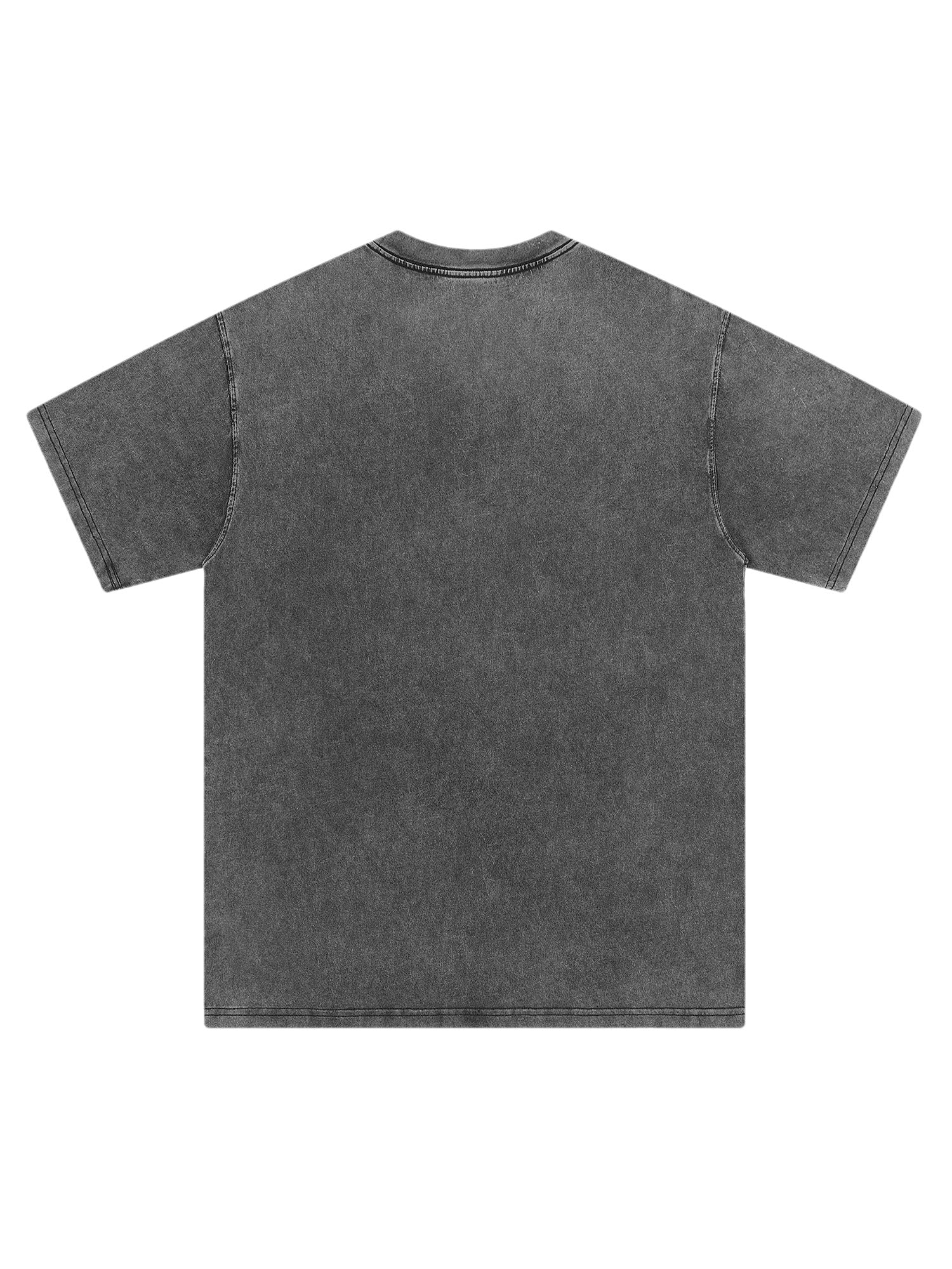 LOOSE FIT SHORT SLEEVE BLACK GRAPHIC T-SHIRT