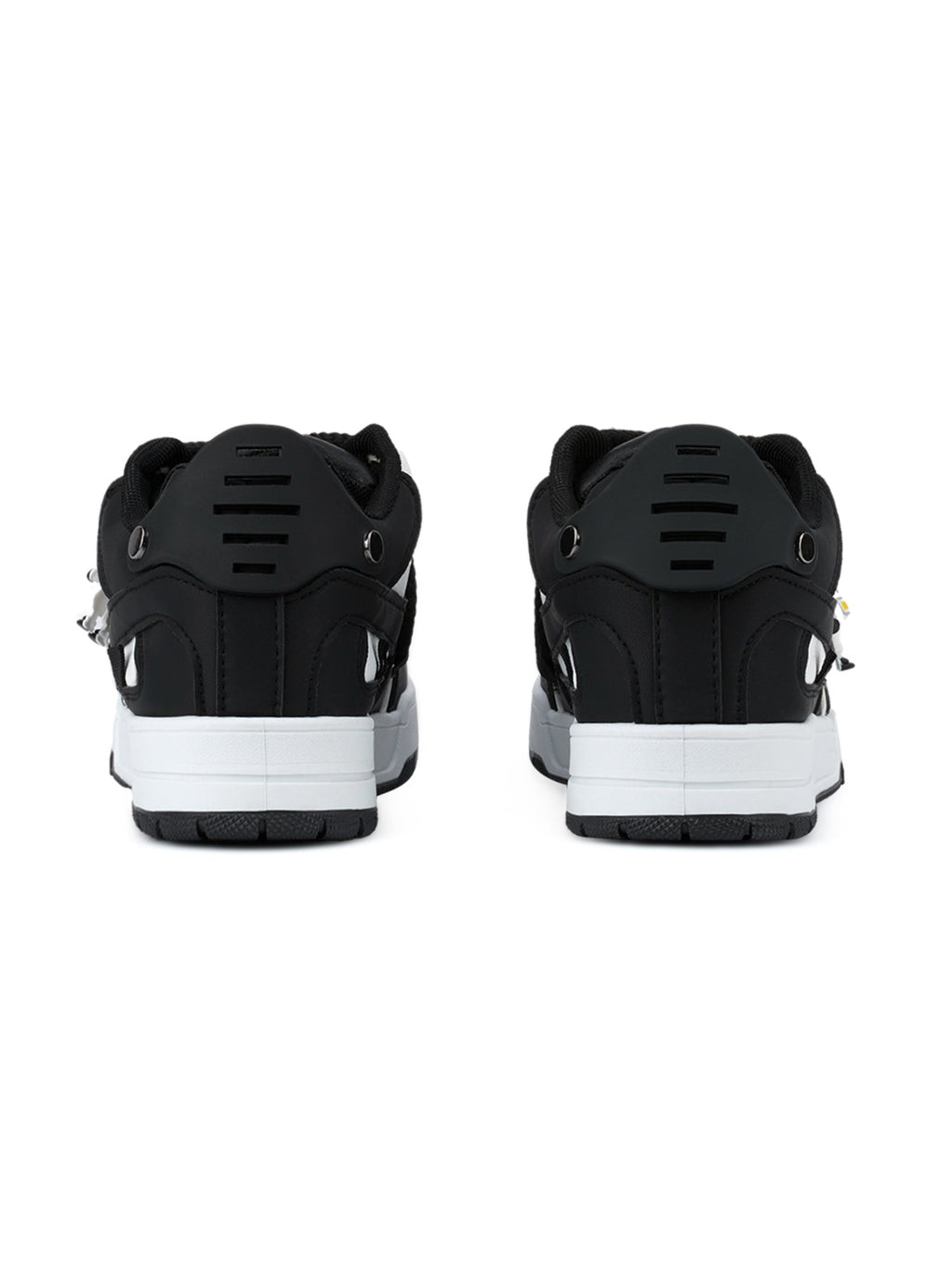 LOW-TOP SNEAKERS BLACK AND WHITE FASHION FOOTWEAR