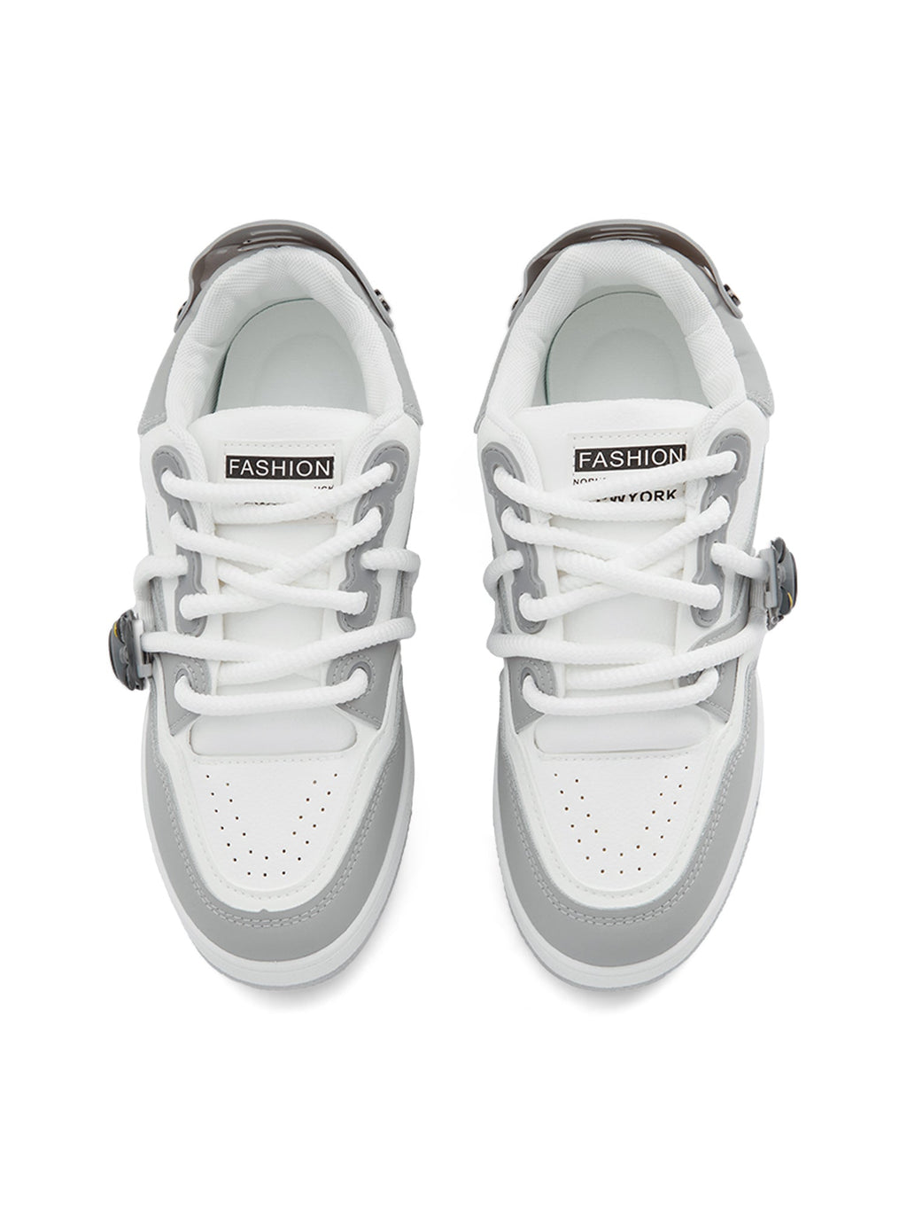 LOW-TOP SNEAKERS BLACK AND WHITE FASHION FOOTWEAR