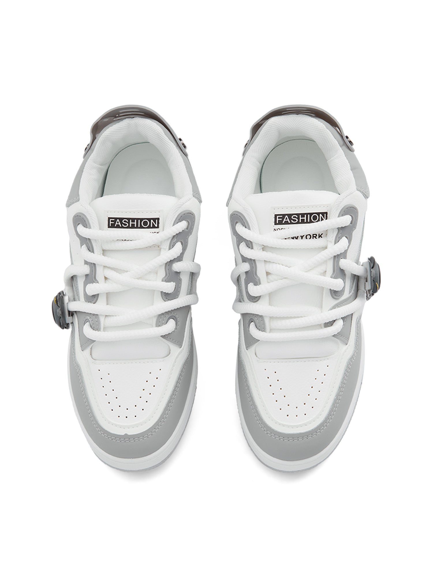 LOW-TOP SNEAKERS BLACK AND WHITE FASHION FOOTWEAR